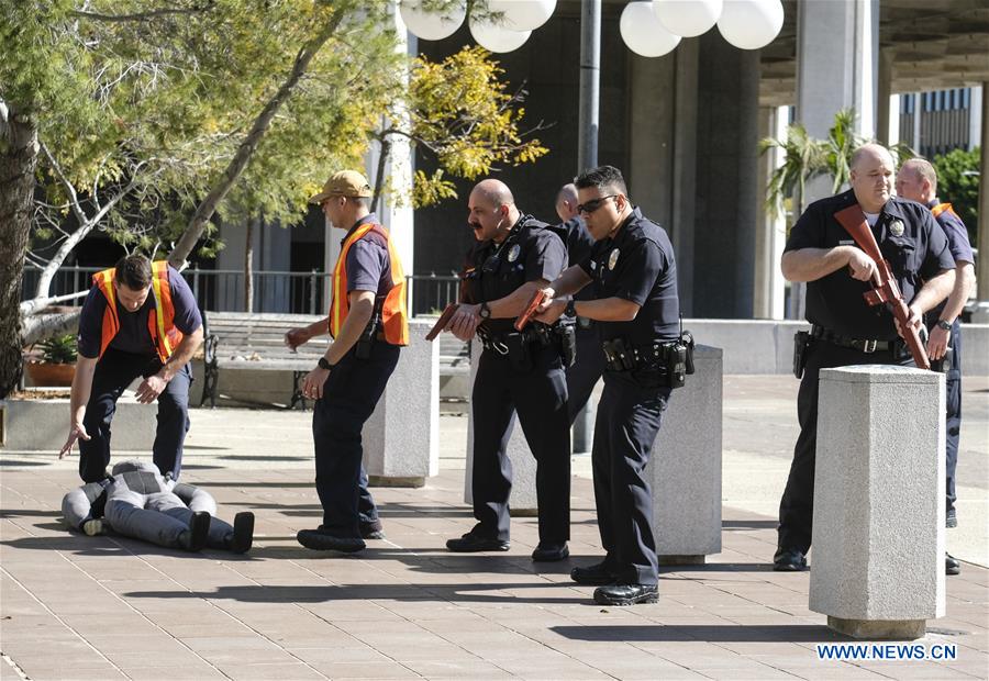 U.S.-LOS ANGELES-POLICEMEN-TRAINING