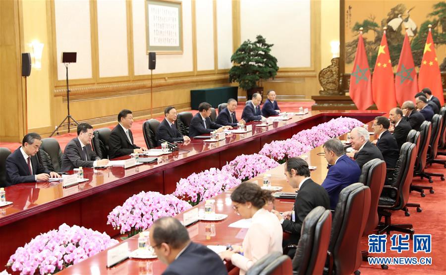 （中非合作論壇&middot;XHDW）習近平會見摩洛哥首相奧斯曼尼