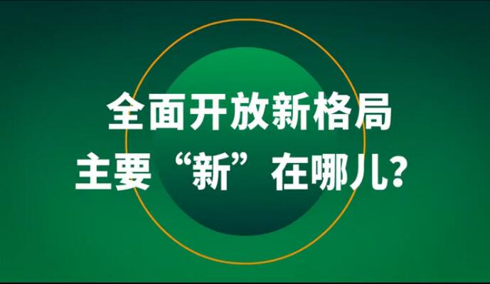全面開放新格局主要&ldquo;新&rdquo;在哪兒？