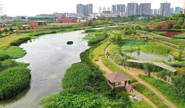 南寧那考河濕地公園：一條&ldquo;臭水溝&rdquo;的華麗轉身