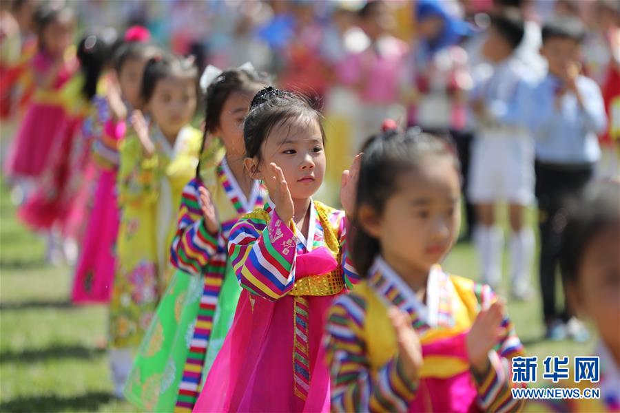 （國際）（4）平壤舉行大型文體活動慶祝&ldquo;六一&rdquo;兒童節(jié)