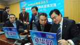 新華社副總編輯彭樹杰、新華網(wǎng)總裁田舒斌指揮報道
